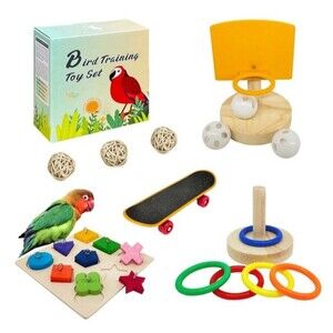 Bird Toys For Parakeets, 5pcs Parrot Toys Set